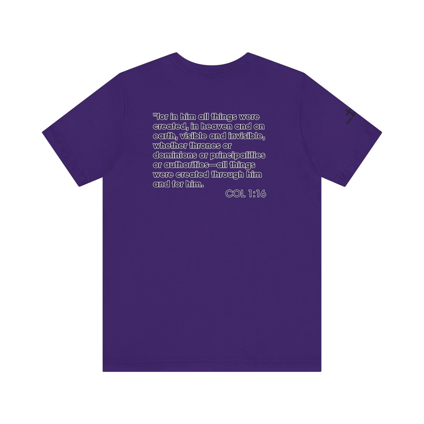 Jesus Saves - COL 1:16 Unisex Tee - Holy Threads Design