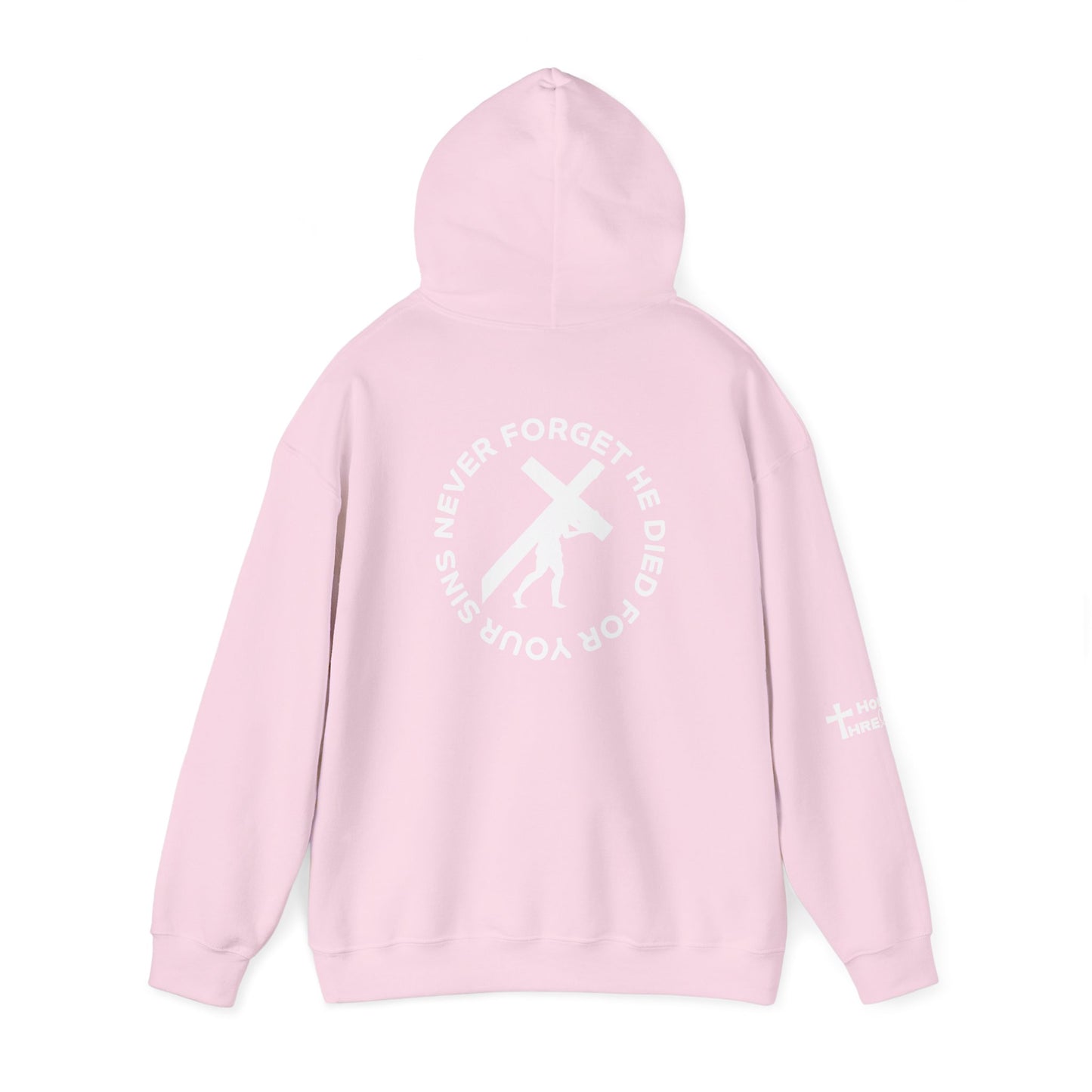'Never Forget' Inspirational Biblical Design - High Quality Fleece Hoodie -