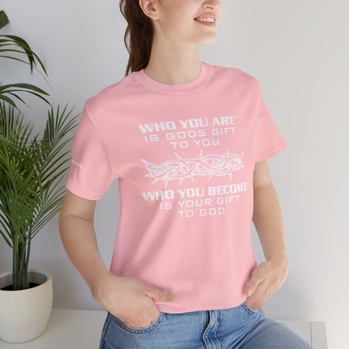 Who you are is God's gift - Jesus - White Design - Tee