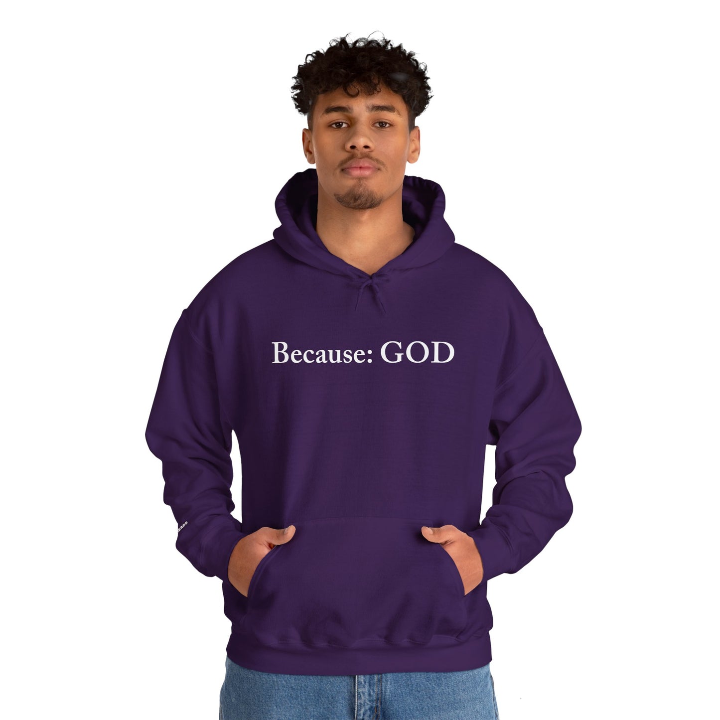 Because: GOD - Jesus - White Design