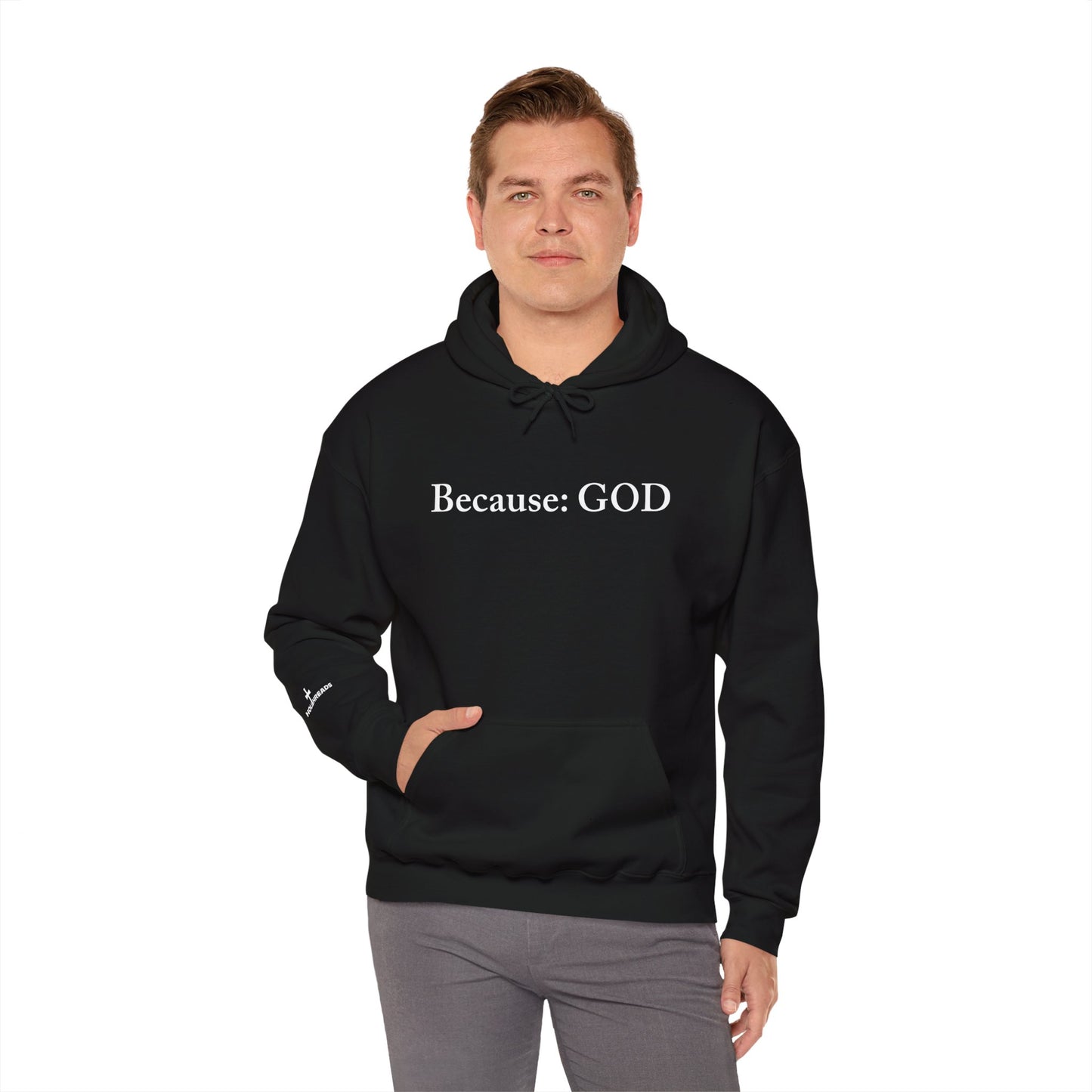 Because: GOD - Jesus - White Design