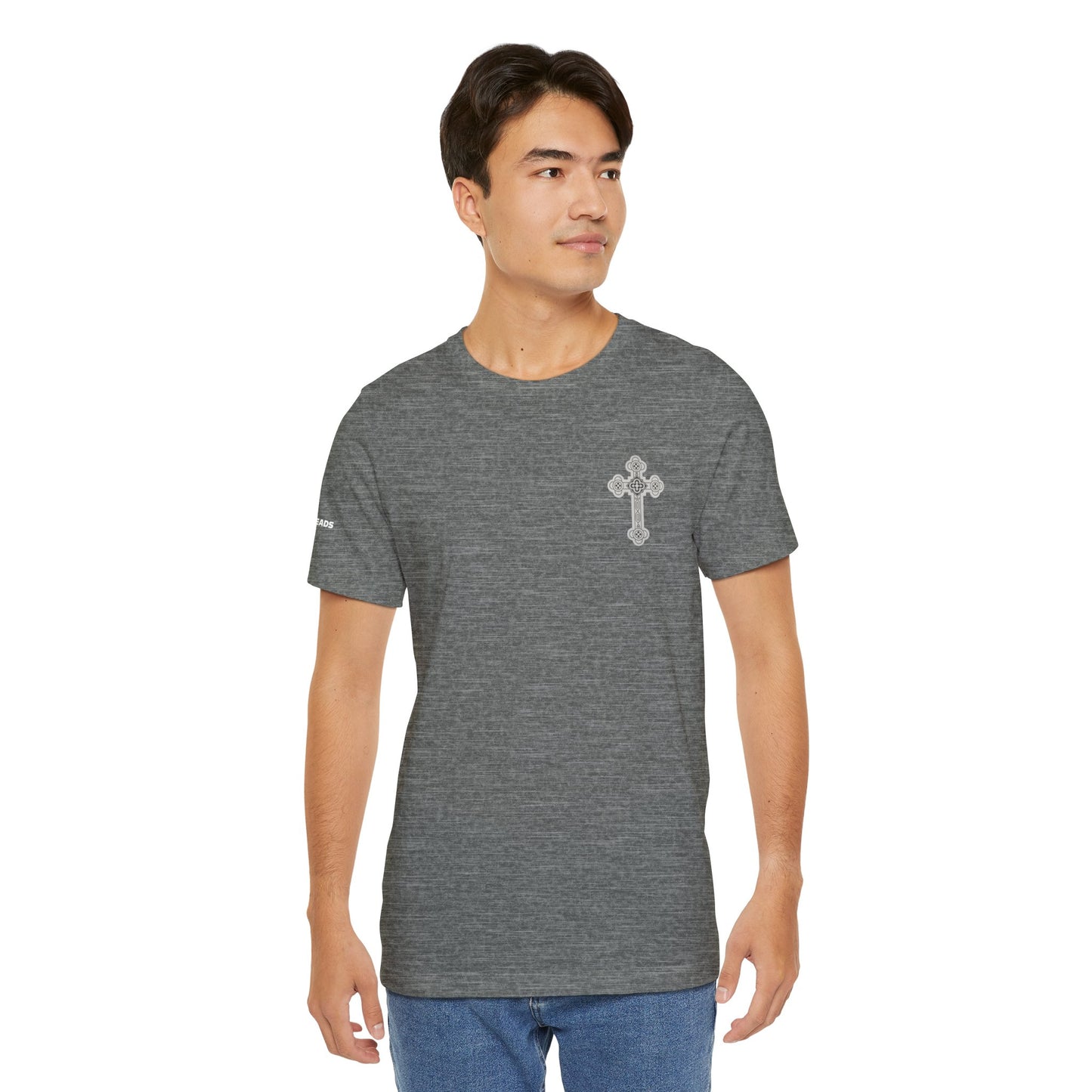 Antioch or Orthodox Cross - White Logo - Tee