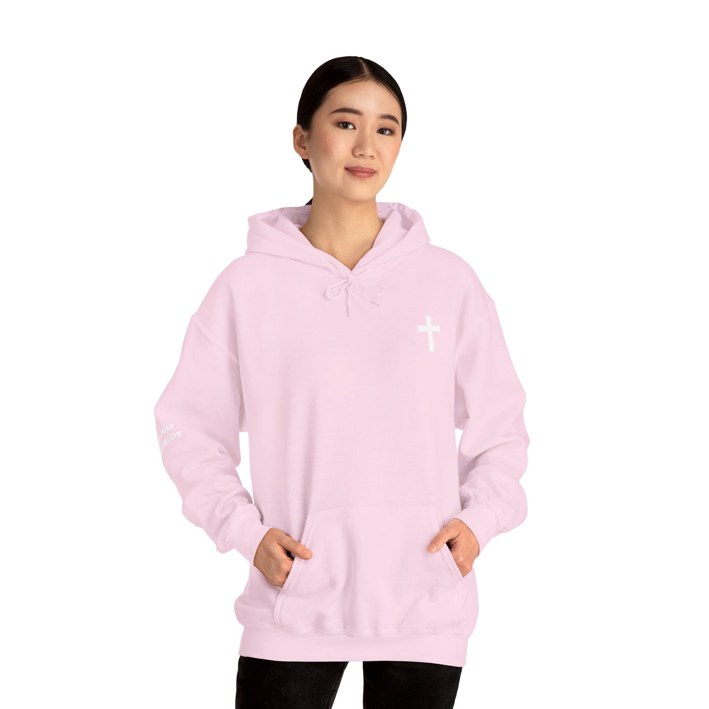 'For Me To Live is Christ' Inspirational Biblical Design - High Quality Fleece Hoodie