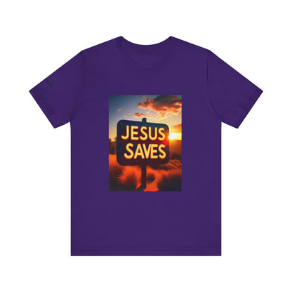 Jesus Saves - John 4:14 Unisex Tee - Holy Threads Design