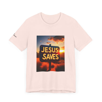 Jesus Saves - John 4:14 Unisex Tee - Holy Threads Design