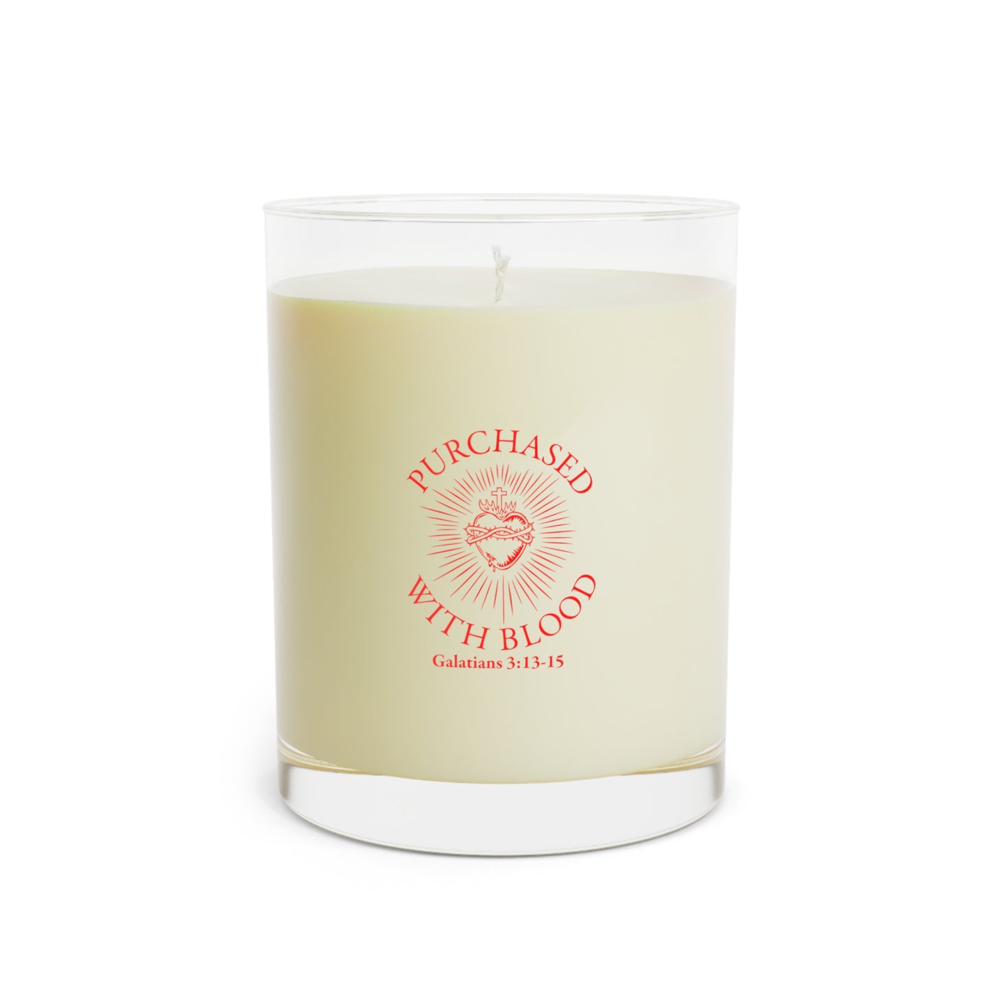 Relaxing Scented Candle - 11oz Full Glass with Inspirational Quote
