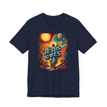Jesus Saves - COL 1:16 Unisex Tee - Holy Threads Design