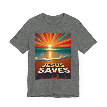 Jesus Saves Isaiah 43:2 Unisex Tee - Holy Threads Design