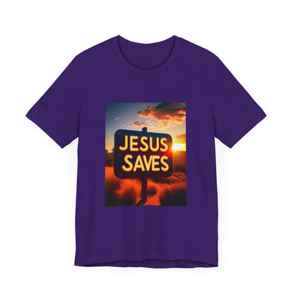 Jesus Saves - John 4:14 Unisex Tee - Holy Threads Design