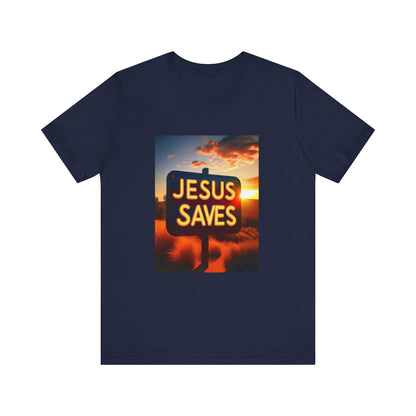 Jesus Saves - John 4:14 Unisex Tee - Holy Threads Design