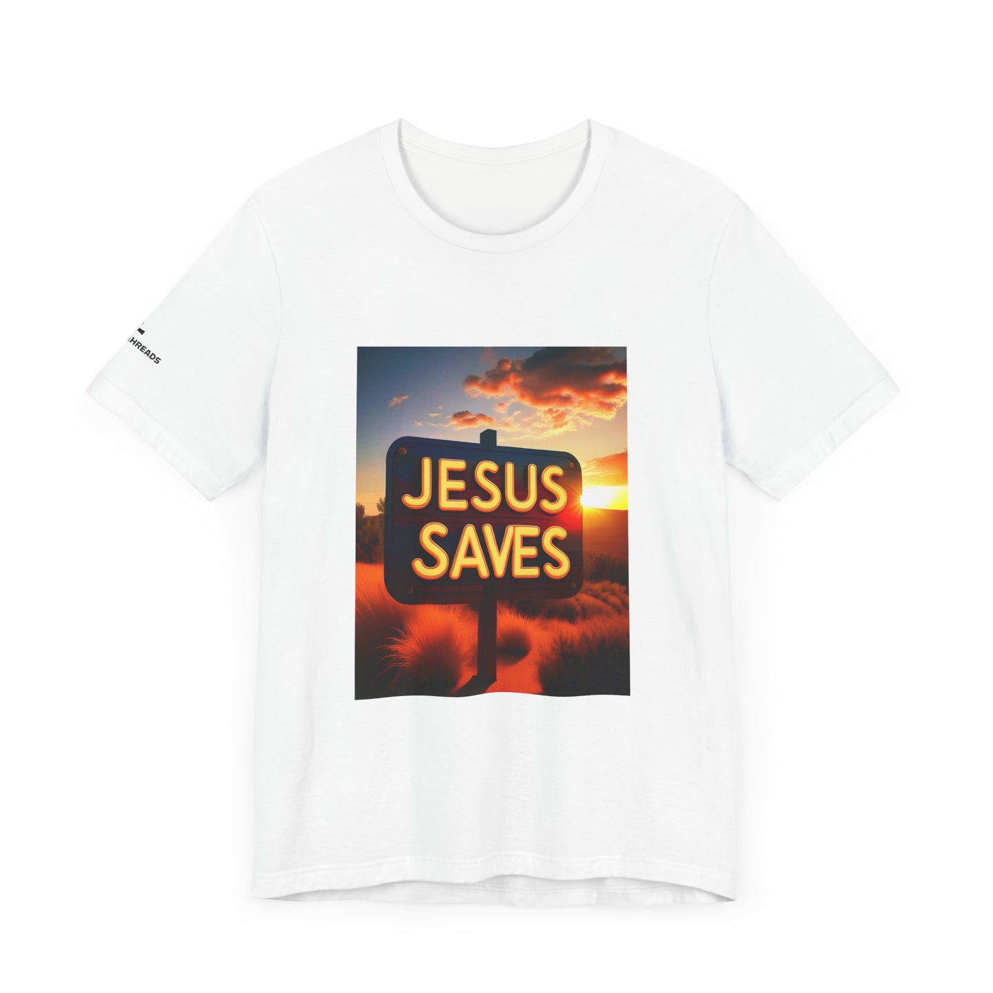 Jesus Saves - John 4:14 Unisex Tee - Holy Threads Design