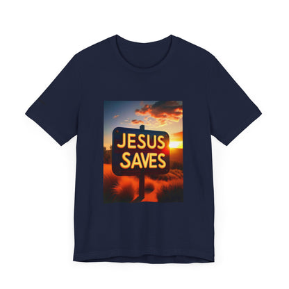 Jesus Saves - John 4:14 Unisex Tee - Holy Threads Design