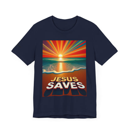 Jesus Saves Isaiah 43:2 Unisex Tee - Holy Threads Design
