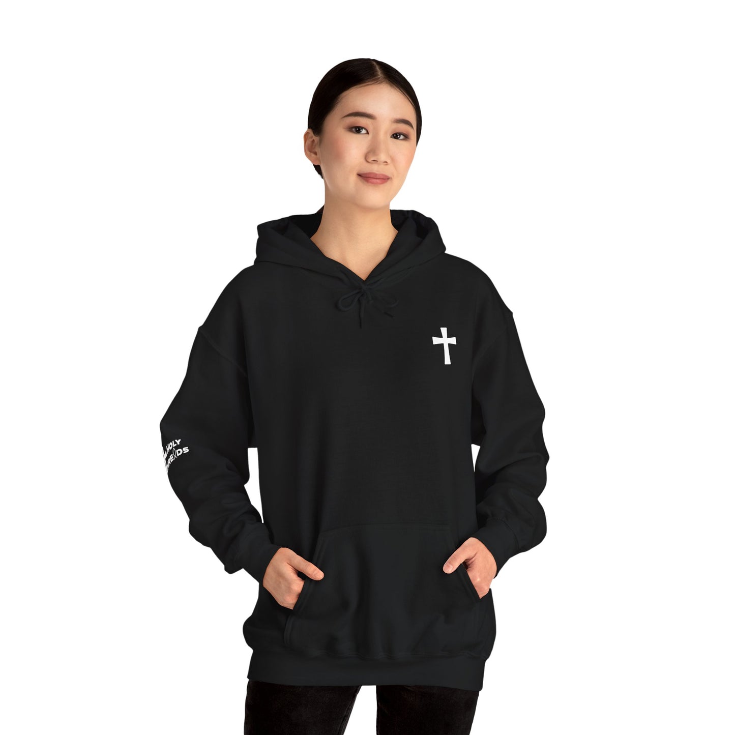 'For Me To Live is Christ' Inspirational Biblical Design - High Quality Fleece Hoodie