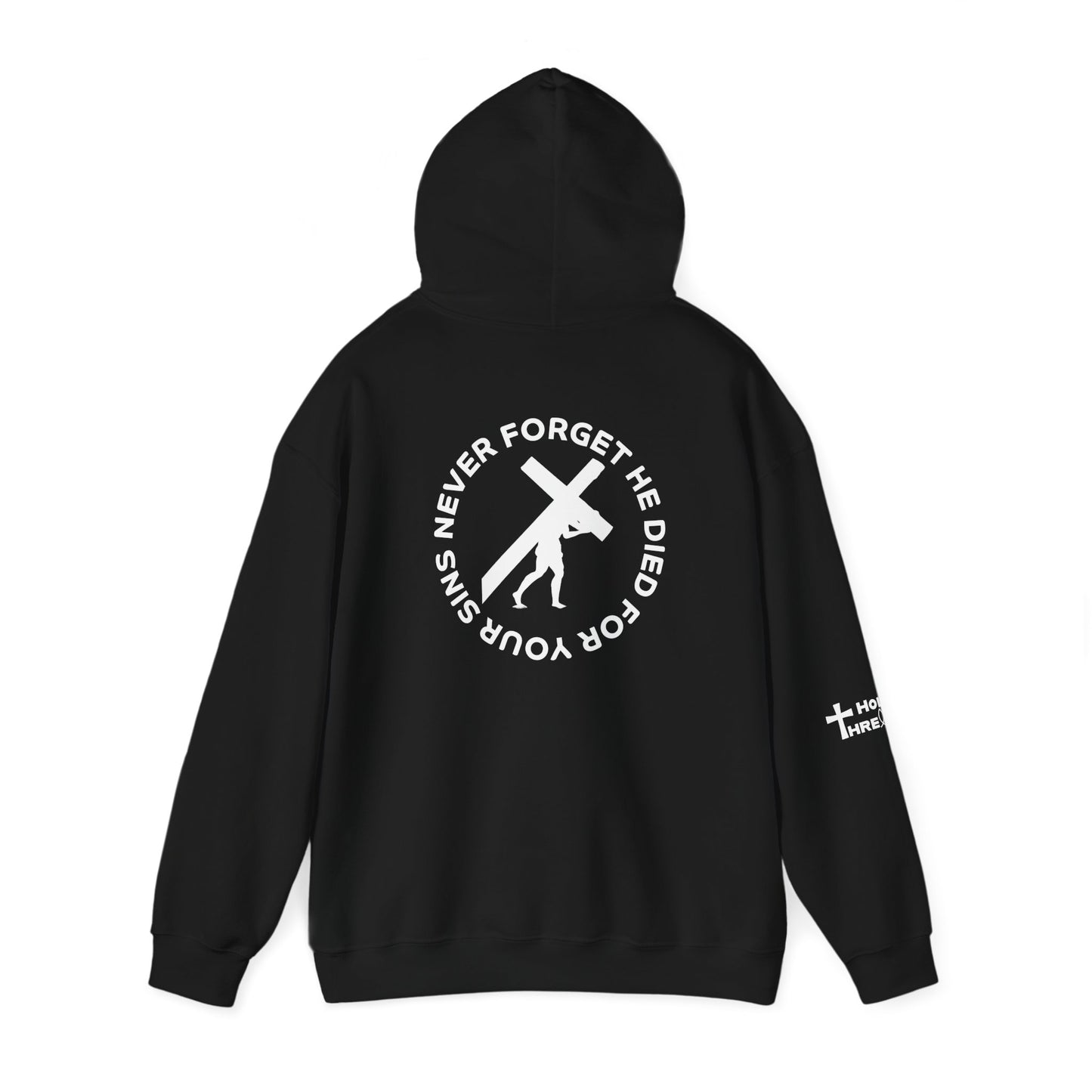 'Never Forget' Inspirational Biblical Design - High Quality Fleece Hoodie -