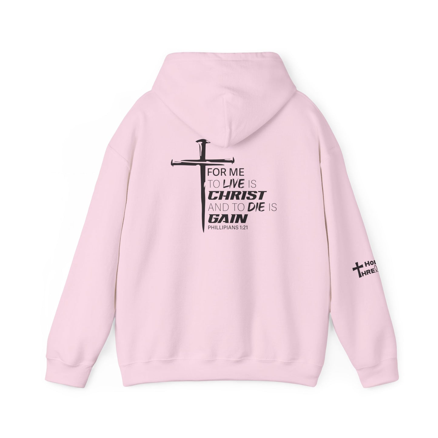 For me to Live is Christ - Jesus -  Black Design