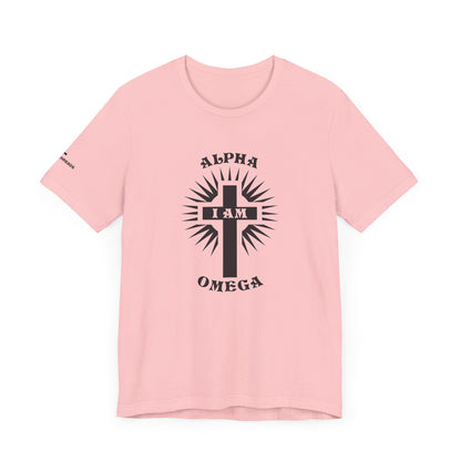 Alpha and Omega - Jesus -  Black Design - Tee