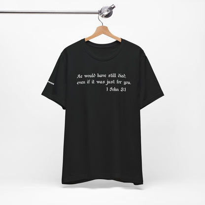 1 John 3:1 -  White Design - Tee