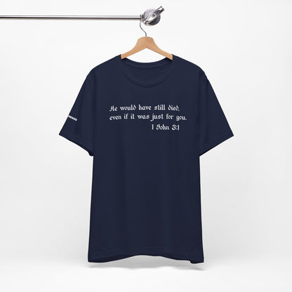 1 John 3:1 -  White Design - Tee