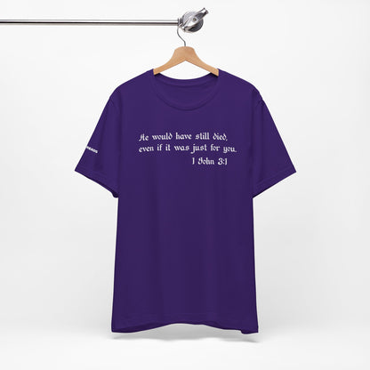 1 John 3:1 -  White Design - Tee