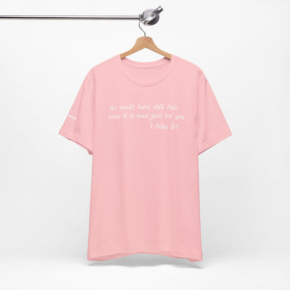 1 John 3:1 -  White Design - Tee