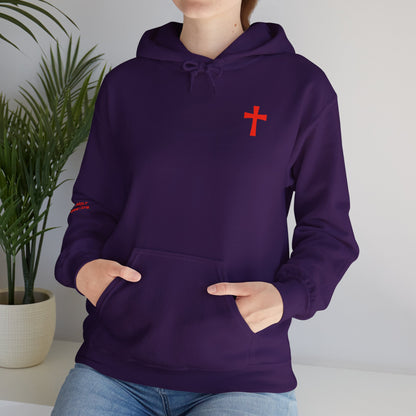 Purchased with Blood' Inspirational Biblical Red Design