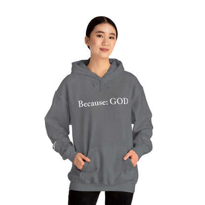 Because: GOD - Jesus -  White Design