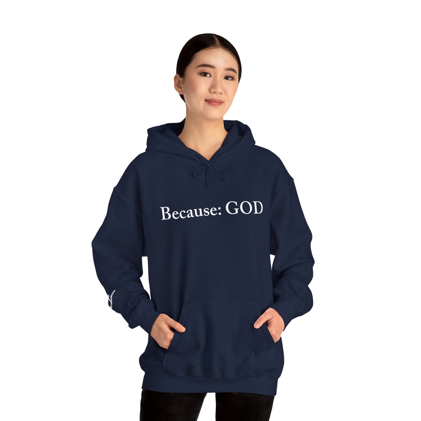 Because: GOD - Jesus -  White Design