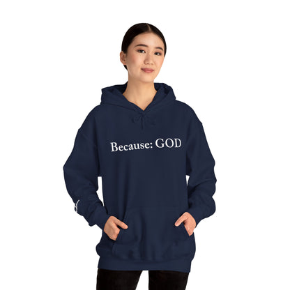 Because: GOD - Jesus -  White Design