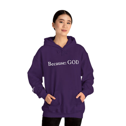Because: GOD - Jesus -  White Design