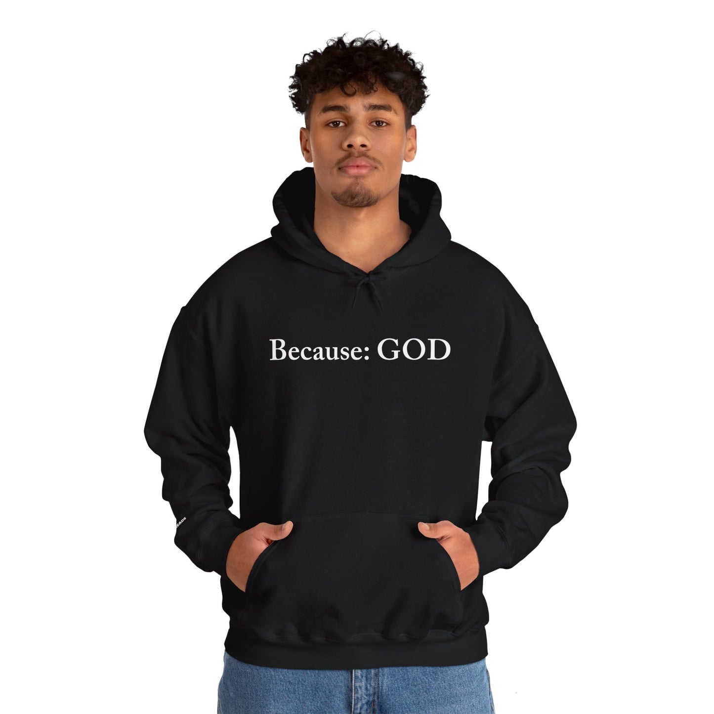 Because: GOD - Jesus -  White Design