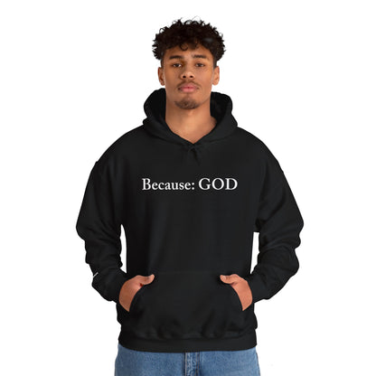 Because: GOD - Jesus -  White Design
