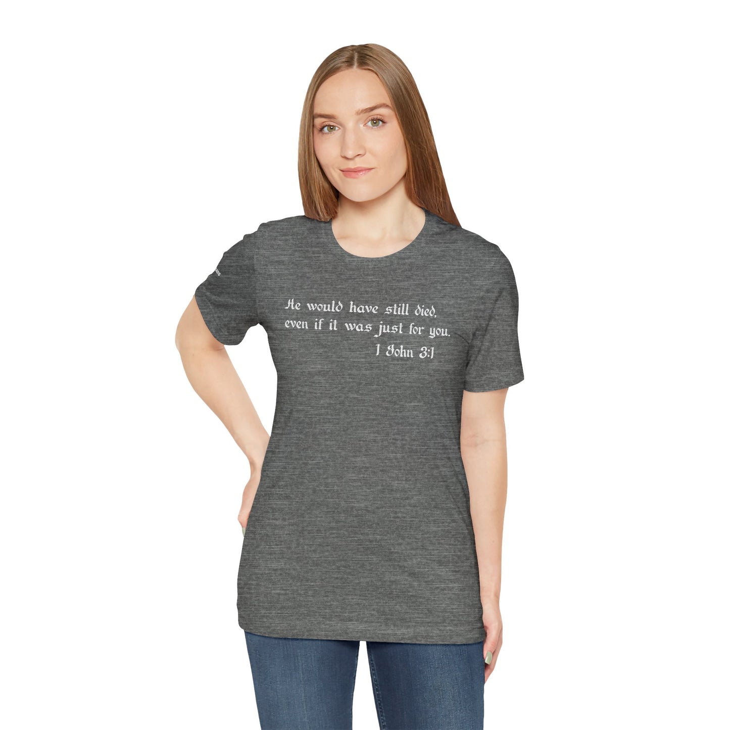 1 John 3:1 -  White Design - Tee