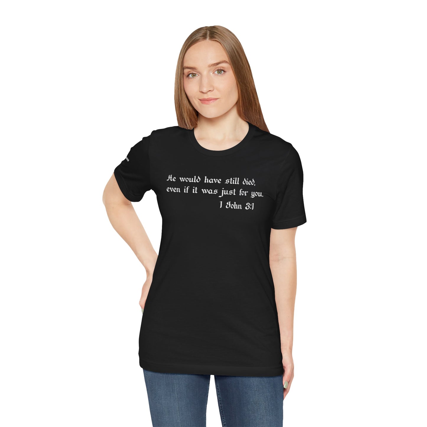 1 John 3:1 -  White Design - Tee