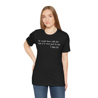 1 John 3:1 -  White Design - Tee