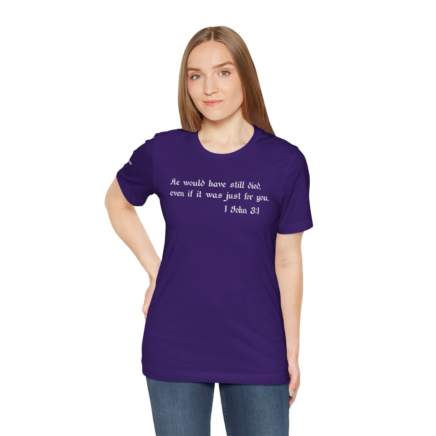 1 John 3:1 -  White Design - Tee