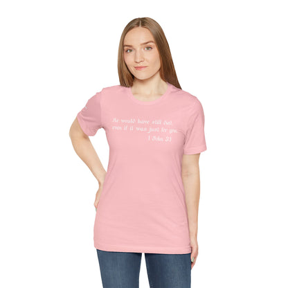 1 John 3:1 -  White Design - Tee