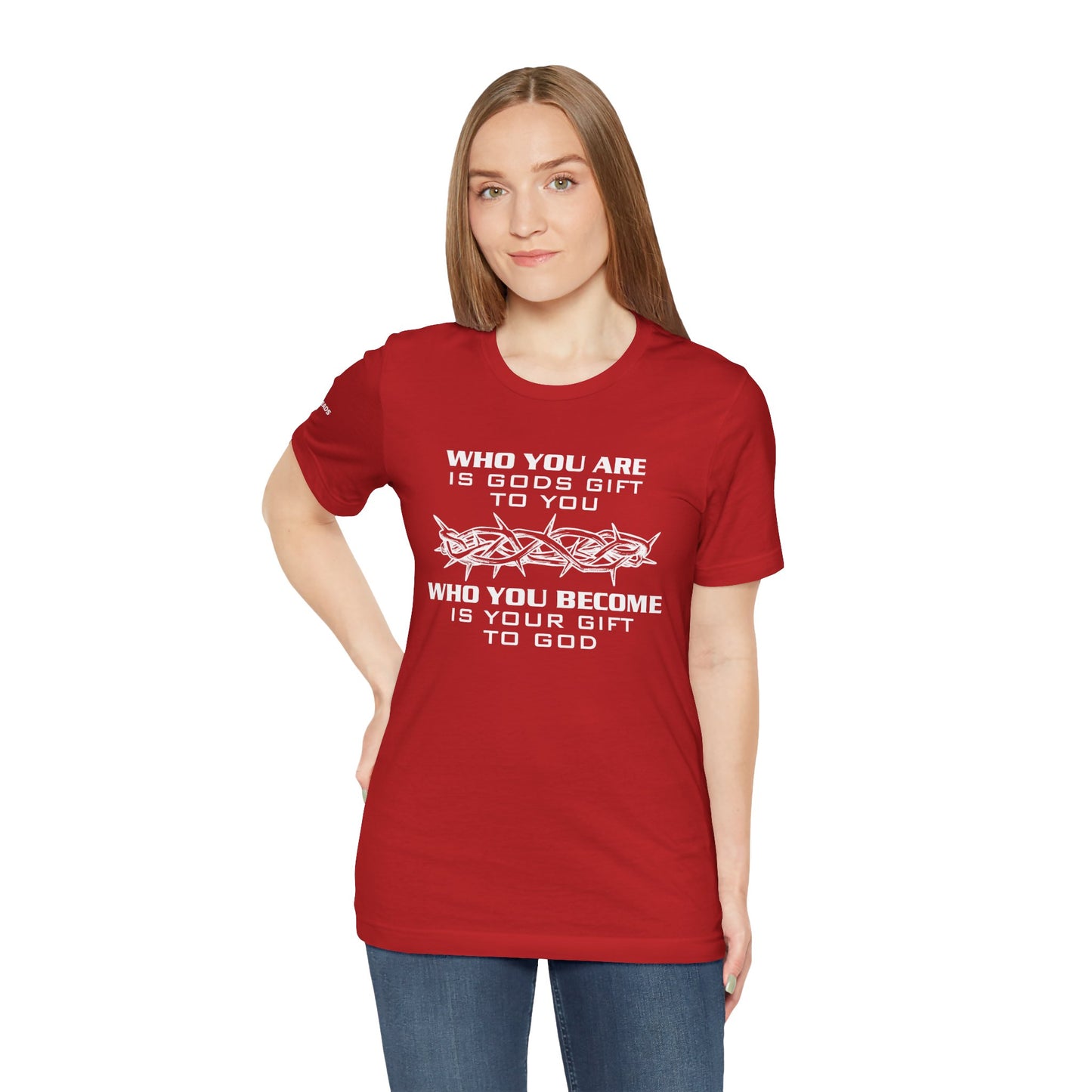 Who you are is God's gift - Jesus -  White Design - Tee