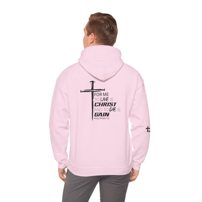 For me to Live is Christ - Jesus -  Black Design