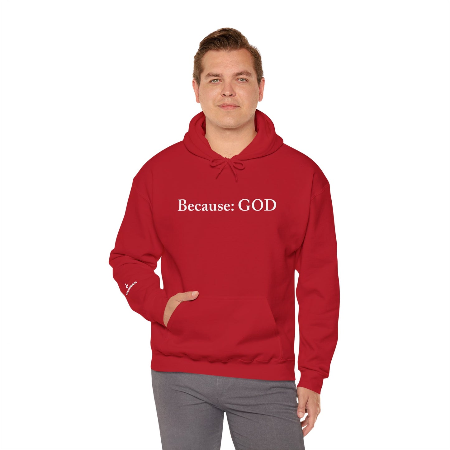 Because: GOD - Jesus -  White Design