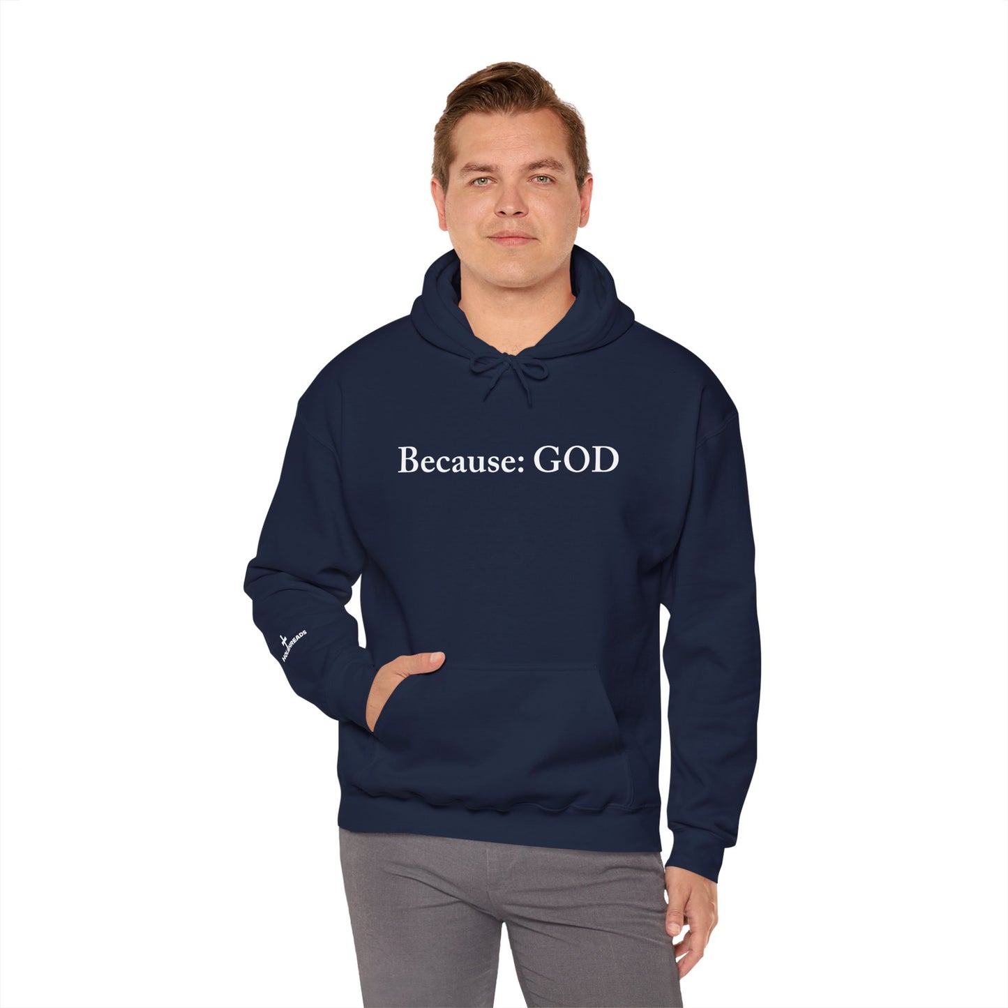 Because: GOD - Jesus -  White Design