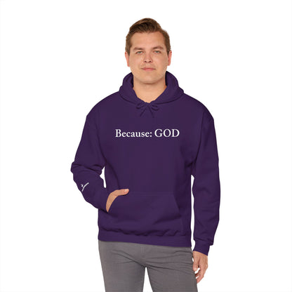Because: GOD - Jesus -  White Design