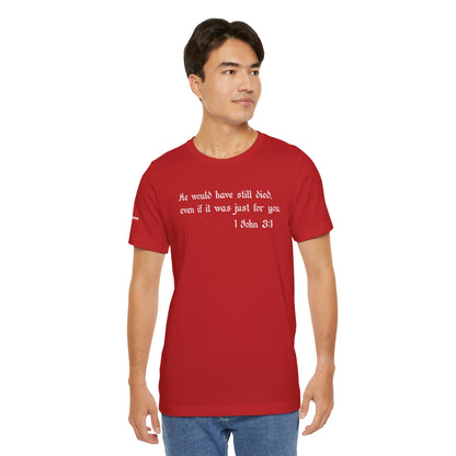 1 John 3:1 -  White Design - Tee