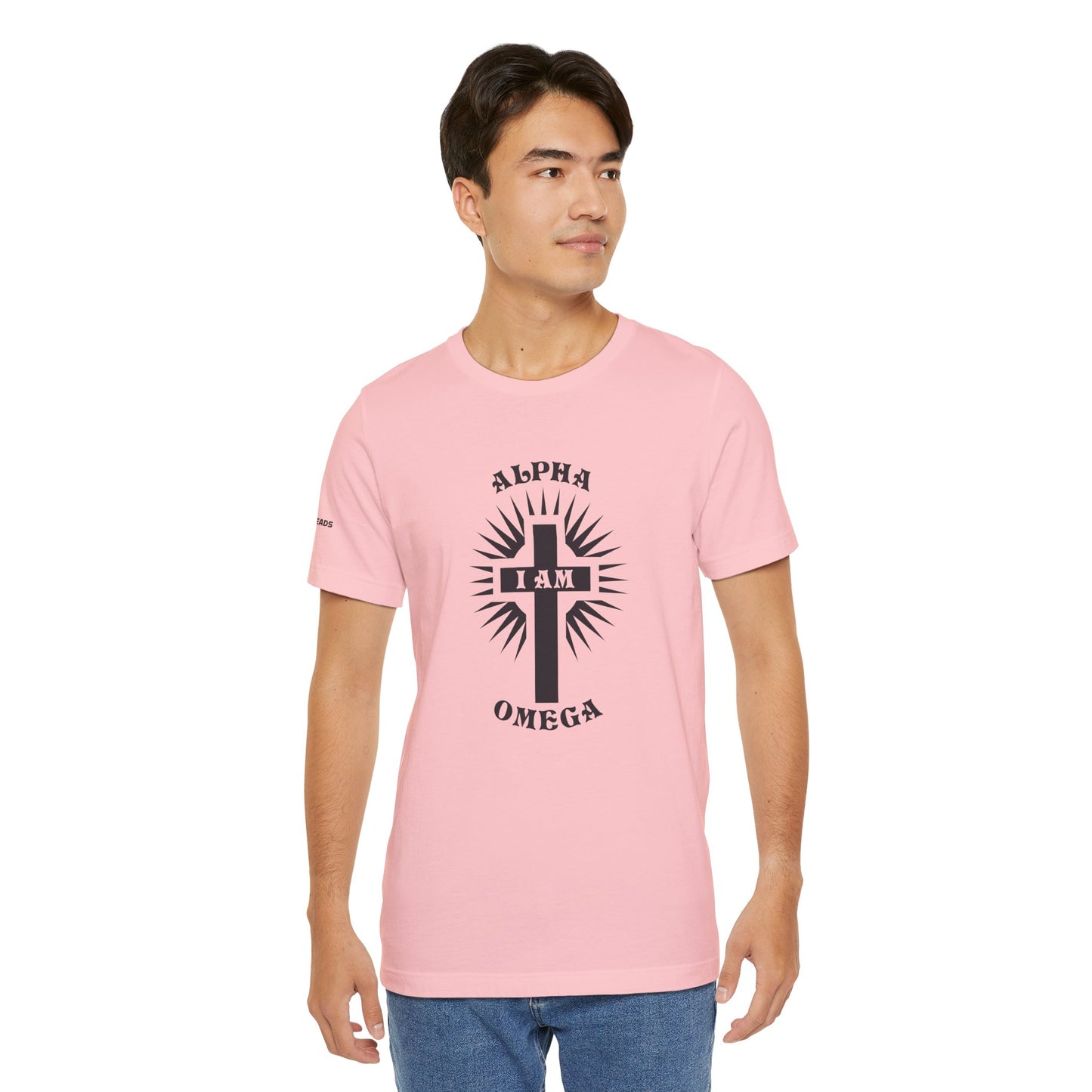 Alpha and Omega - Jesus -  Black Design - Tee
