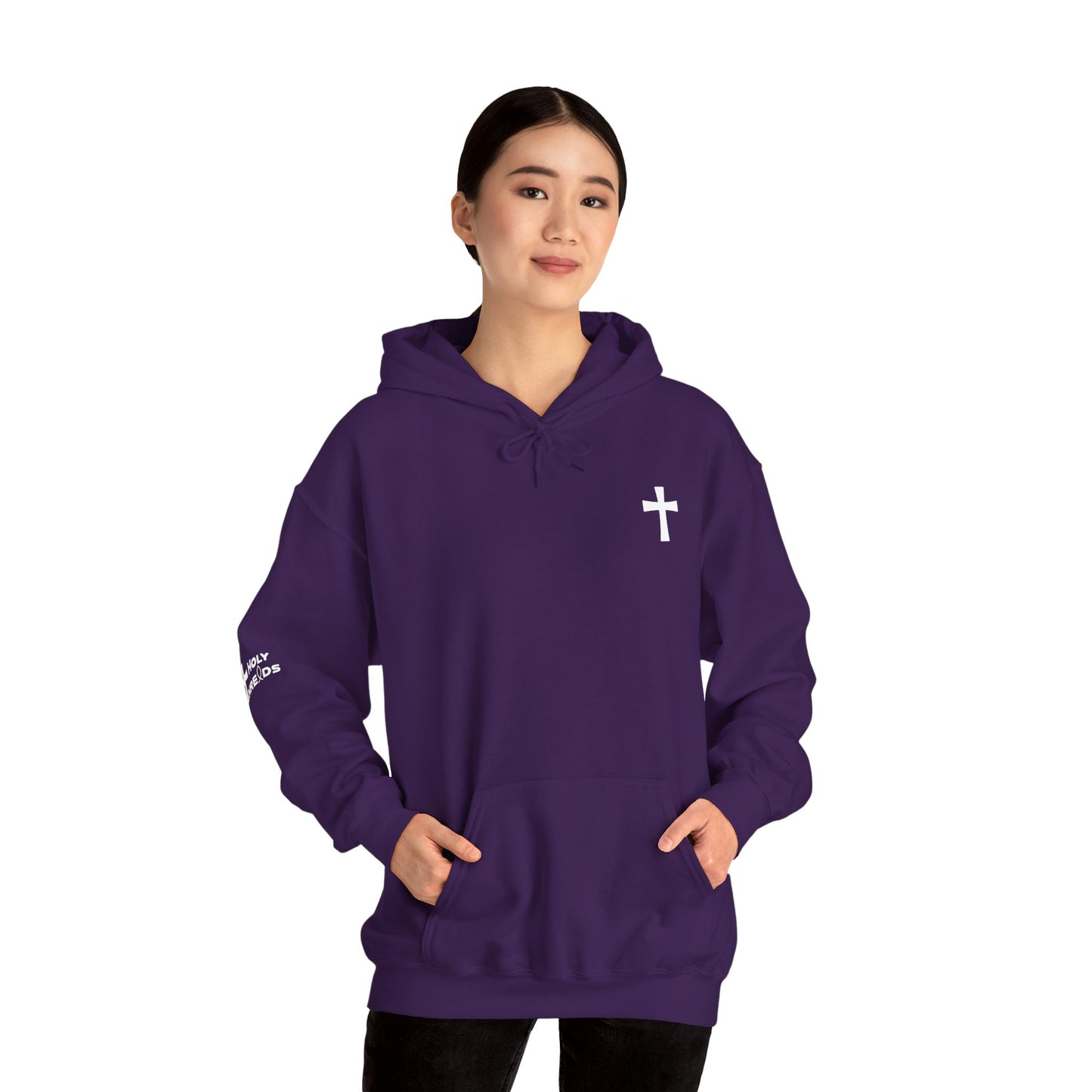 'For Me To Live is Christ' Inspirational Biblical Design - High Quality Fleece Hoodie