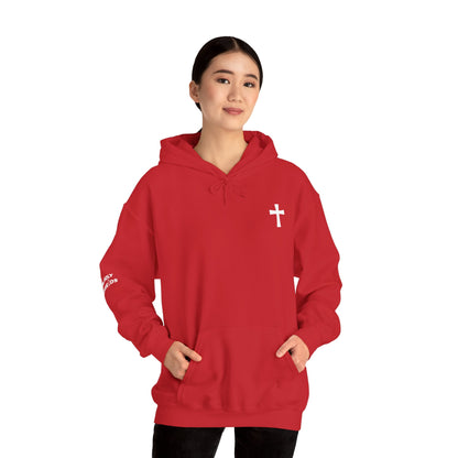 'For Me To Live is Christ' Inspirational Biblical Design - High Quality Fleece Hoodie