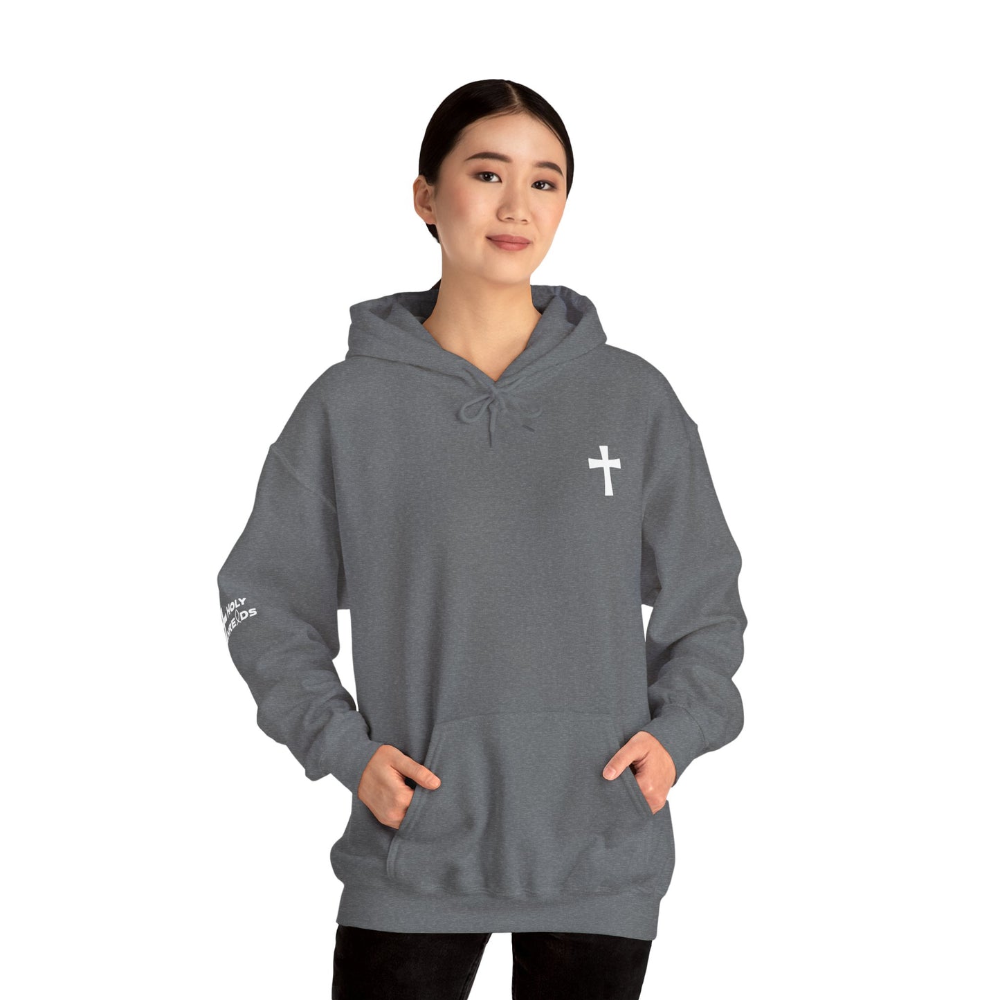 'For Me To Live is Christ' Inspirational Biblical Design - High Quality Fleece Hoodie