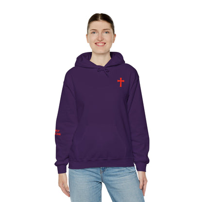 Purchased with Blood' Inspirational Biblical Red Design