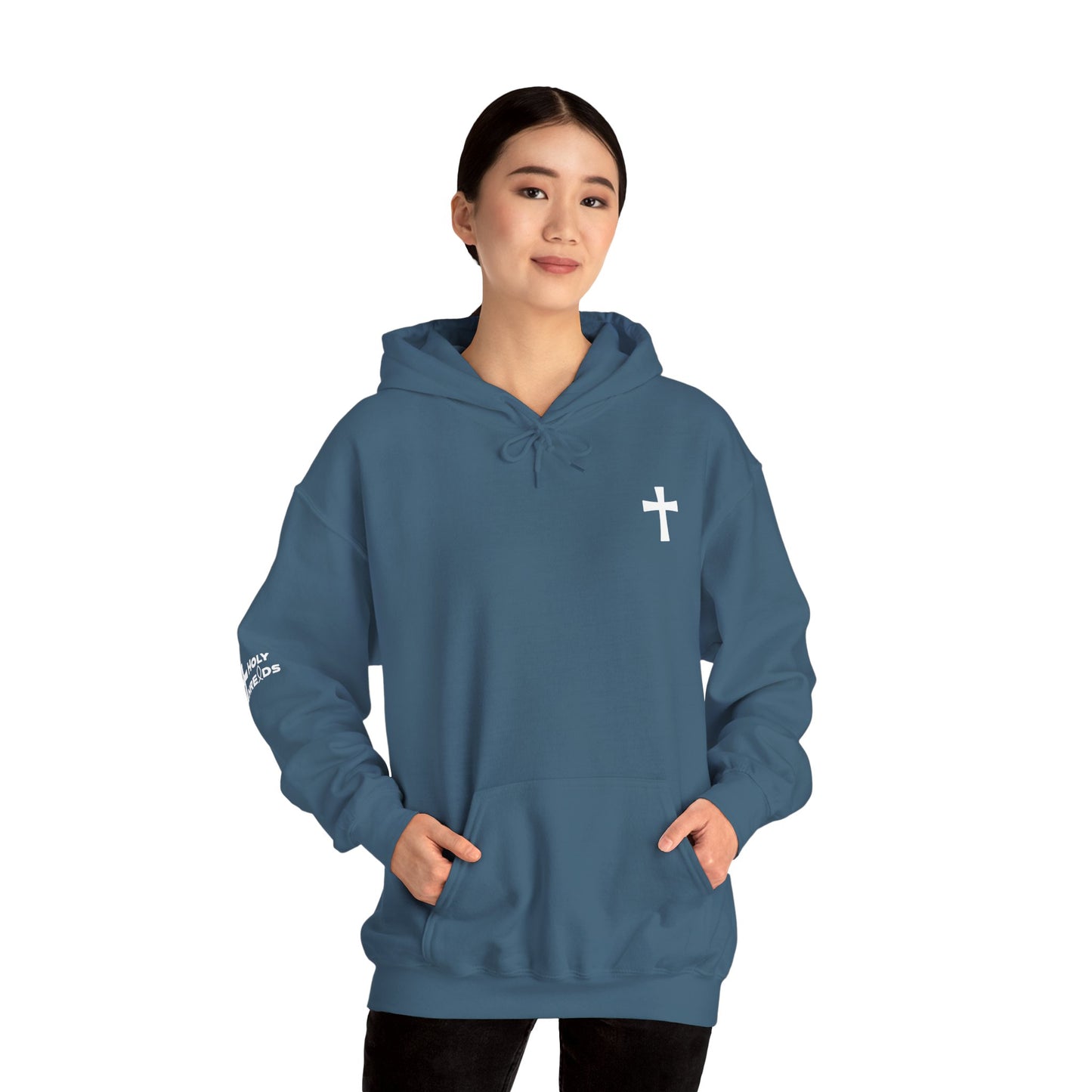 'For Me To Live is Christ' Inspirational Biblical Design - High Quality Fleece Hoodie