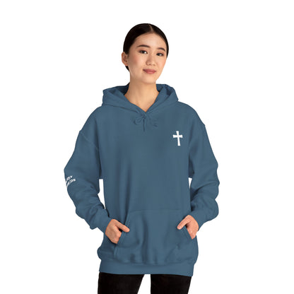 'For Me To Live is Christ' Inspirational Biblical Design - High Quality Fleece Hoodie